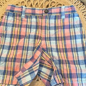 Janie and Jack plaid boy shorts! Worn one time